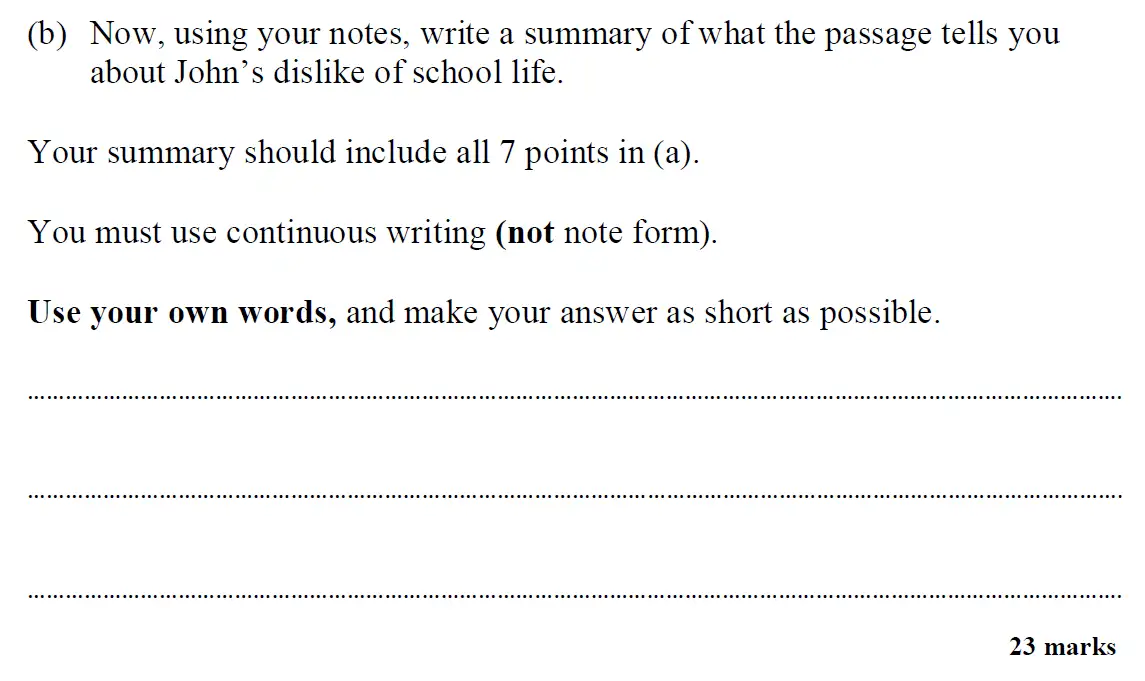 Question 11 - Streatham and Clapham High School - 11 Plus English Specimen Paper - 2019