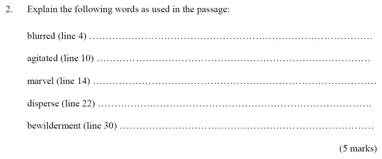Question 02 - Streatham and Clapham High School - 11 Plus English Specimen Paper - 2019