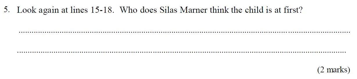 Question 05 - Streatham and Clapham High School - 11 Plus English Specimen Paper - 2019