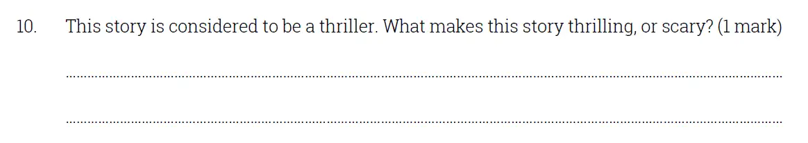 Question 10 - Sydenham High School - 11 Plus Sample English Entrance Exam Paper - 2017