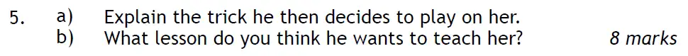 Question 05 - The Haberdashers' Aske's Boys’ School – 11+ English Entrance Examination – 2009