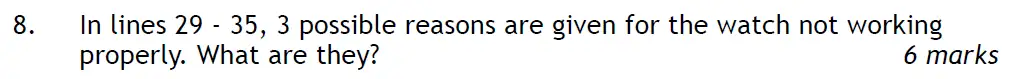 Question 08 - The Haberdashers' Aske's Boys’ School – 11+ English Entrance Examination – 2009