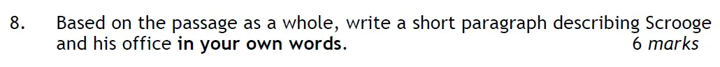 Question 08 - The Haberdashers' Aske's Boys’ School – 11+ English Entrance Examination – 2010