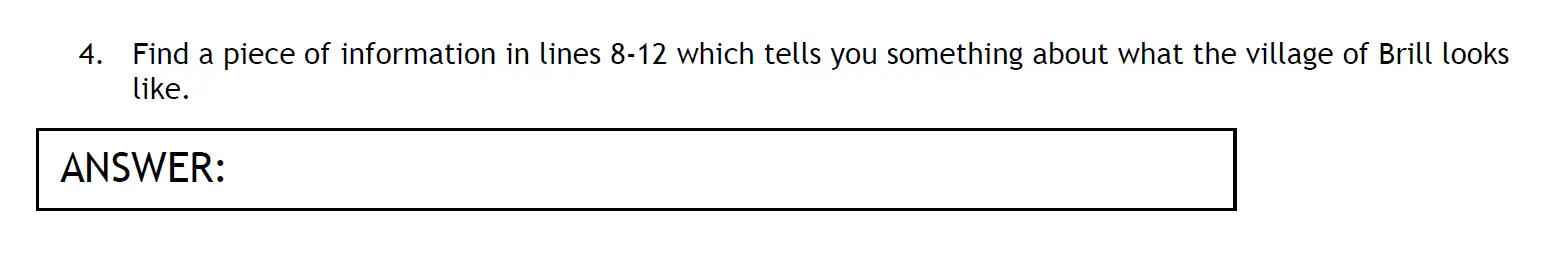 Question 04 - The Haberdashers' Aske's Boys’ School – 11+ English Entrance Examination – 2011