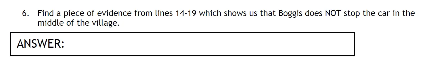 Question 06 - The Haberdashers' Aske's Boys’ School – 11+ English Entrance Examination – 2011