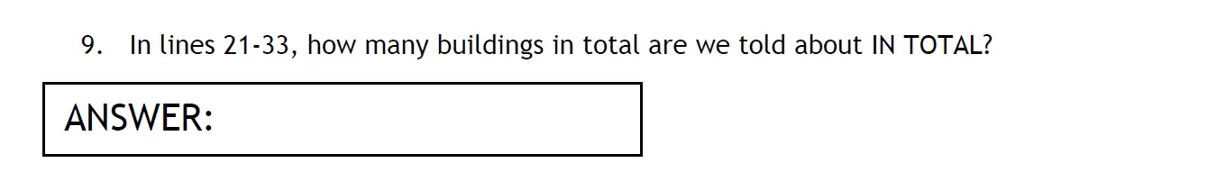 Question 09 - The Haberdashers' Aske's Boys’ School – 11+ English Entrance Examination – 2011