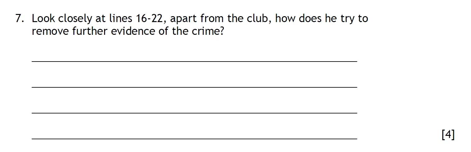 Question 07 - The Haberdashers' Aske's Boys’ School – 11+ English Entrance Examination – 2013