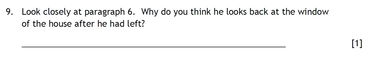 Question 09 - The Haberdashers' Aske's Boys’ School – 11+ English Entrance Examination – 2013