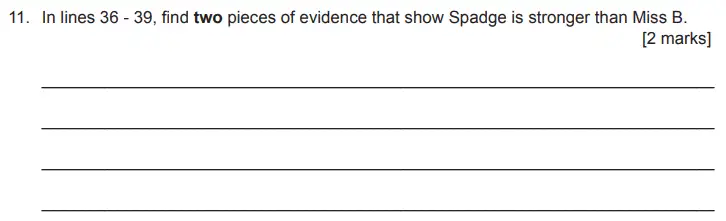 Question 11 - The Manchester Grammar School 11 Plus Entrance Exam English Paper 2019