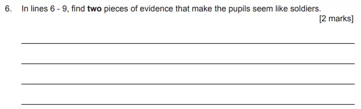 Question 06 - The Manchester Grammar School 11 Plus Entrance Exam English Paper 2019