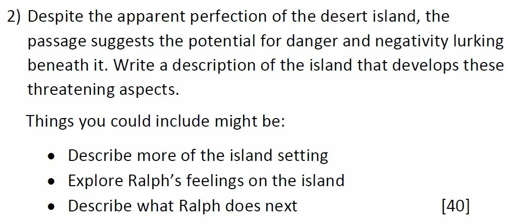 Writing task 02 - The Perse School – 11+ English Sample Paper – 2025