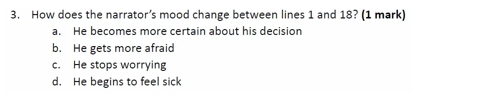 Question 03 - Withington Girls School – 11+ English Entrance Examination – 2023