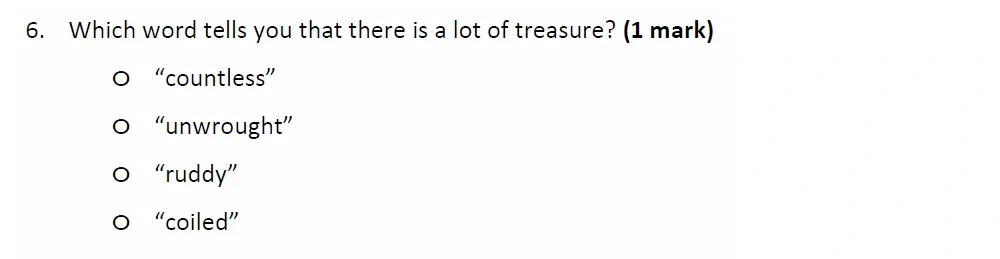 Question 06 - Withington Girls School – 11+ English Entrance Examination – 2022
