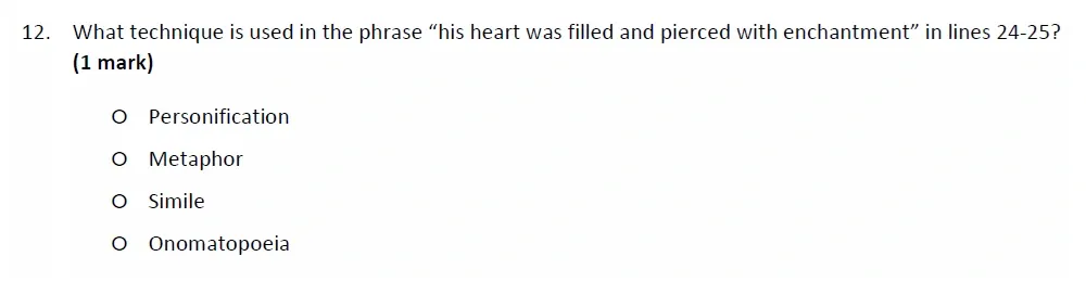 Question 12 - Withington Girls School – 11+ English Entrance Examination – 2022