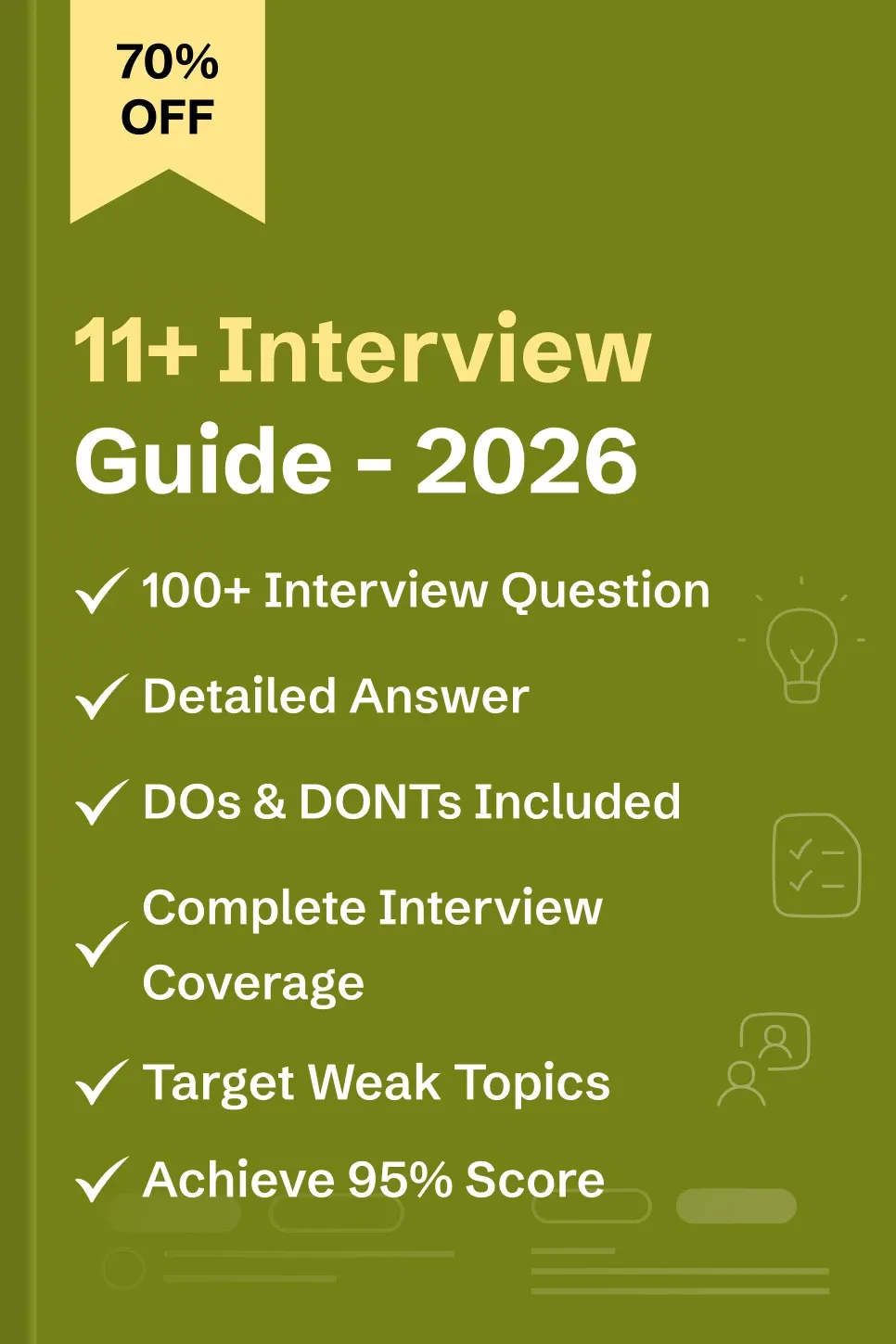 11+ Interview Guide   Questions & Answers - image