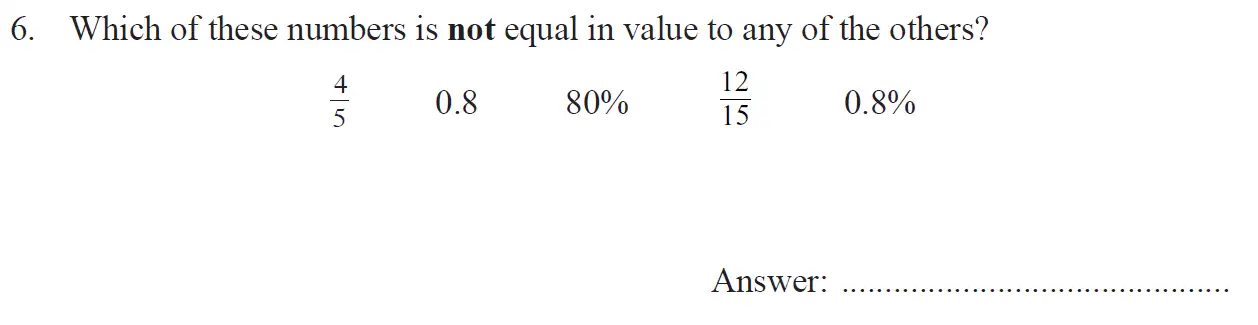 Question 6 - The North London Independent Girls' Schools' Consortium Group 1 Maths 2017