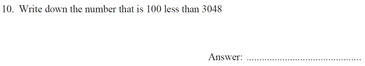 Question 10 - The North London Independent Girls' Schools' Consortium Group 1 Maths 2017