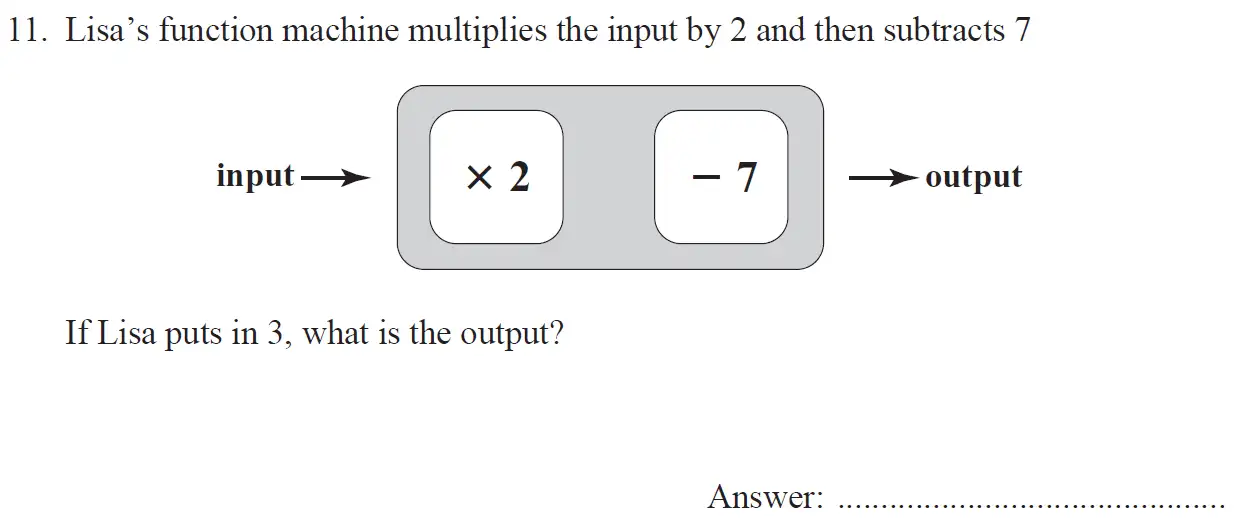 Question 11 - The North London Independent Girls' Schools' Consortium Group 1 Maths 2017