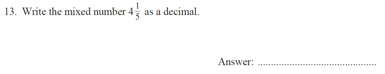 Question 13 - The North London Independent Girls' Schools' Consortium Group 1 Maths 2017