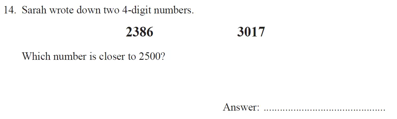 Question 14 - The North London Independent Girls' Schools' Consortium Group 1 Maths 2017