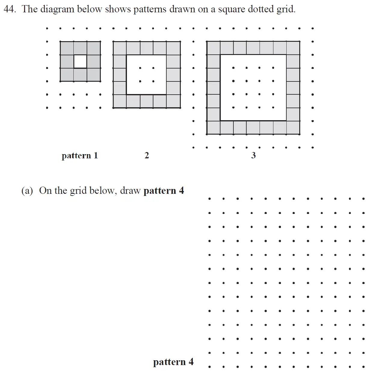 Question 44(a) - The North London Independent Girls' Schools' Consortium Group 1 Maths 2017
