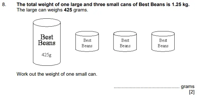 Question 8 - Aldenham School – 11+ Maths Sample Paper 2023