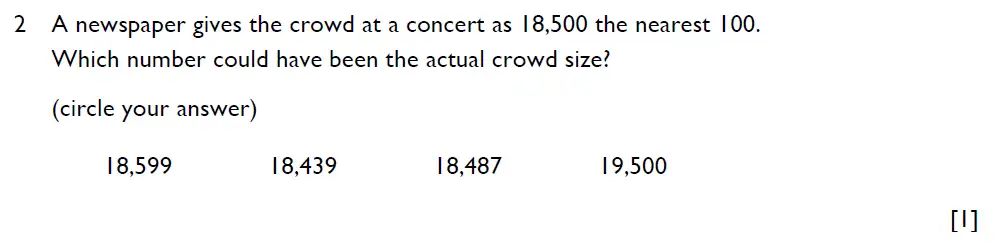 Question 2 - Aldenham School – 11+ Maths Sample Paper 2024