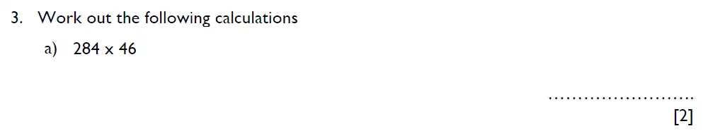 Question 3a - Aldenham School – 11+ Maths Sample Paper 2024