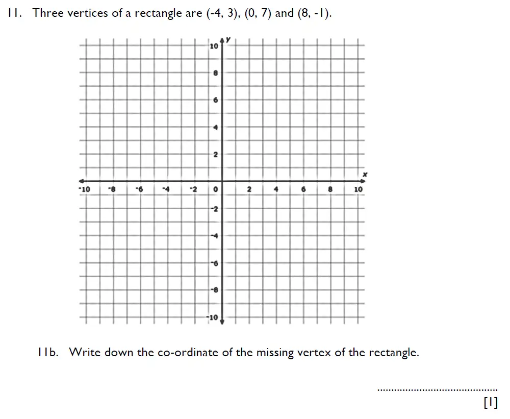 Question 11b - Aldenham School – 11+ Maths Sample Paper 2024