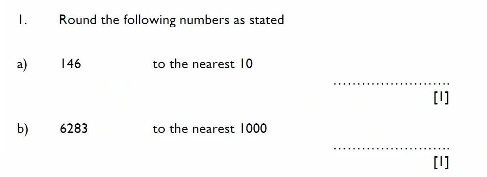 Question 01(a, b) - Aldenham School - 11 Plus Maths Sample Paper - 2025