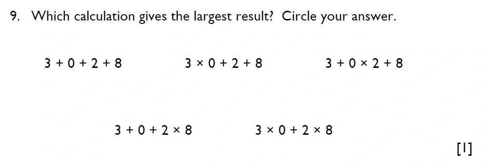 Question 09 - Aldenham School - 11 Plus Maths Sample Paper - 2025