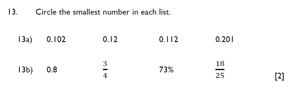 Question 13(a, b) - Aldenham School - 11 Plus Maths Sample Paper - 2025