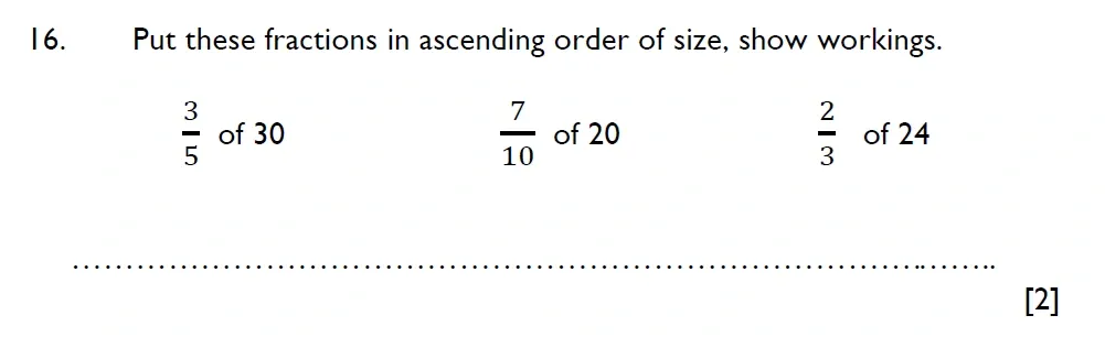 Question 16 - Aldenham School - 11 Plus Maths Sample Paper - 2026
