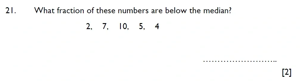 Question 21 - Aldenham School - 11 Plus Maths Sample Paper - 2025