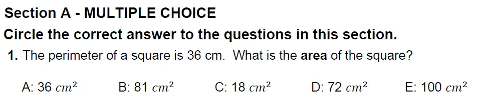 Question 01 - Alleyn's Sample Examination Paper 1 - 2024