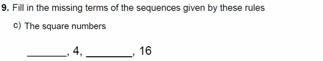 Question 9(c) - Alleyn's - 11 Plus Maths Sample Examination Paper 1 - 2026