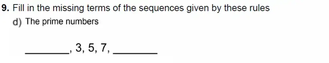 Question 9(d) - Alleyn's - 11 Plus Maths Sample Examination Paper 1 - 2026