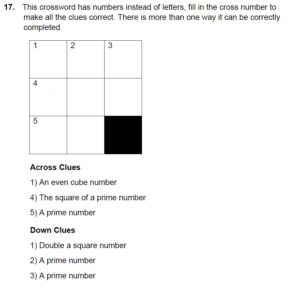 Question 17 - Alleyn's Sample Examination Paper 2 - 2024