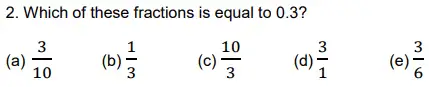 Question 2 - Alleyn’s School – 11+ Mathematics (Paper 2) - 2024