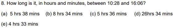 Question 8 - Alleyn’s School – 11+ Mathematics (Paper 2) - 2024