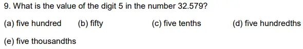 Question 9 - Alleyn’s School – 11+ Mathematics (Paper 2) - 2024
