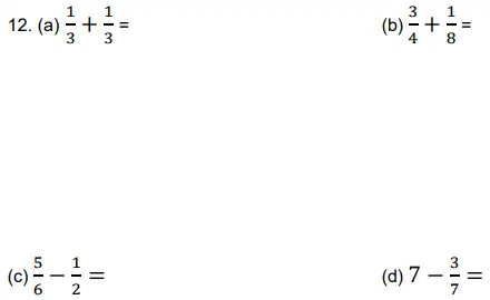 Question 12(a,b,c,d) - Alleyn’s School – 11+ Mathematics (Paper 2) - 2024