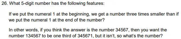 Question 26 - Alleyn’s School – 11 Plus Sample Mathematics Paper 2 - 2024