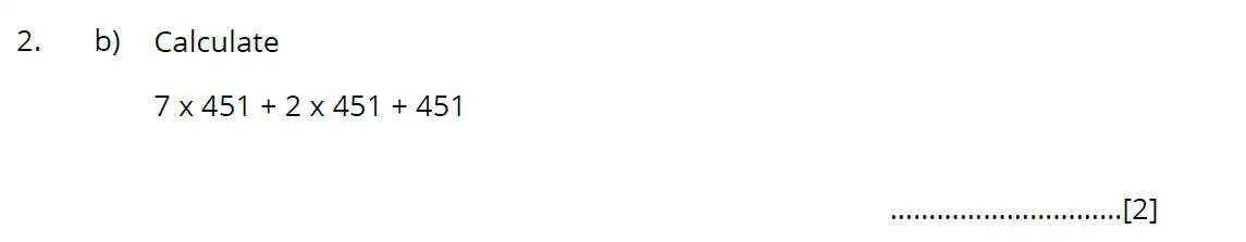 Question 2(b) - Bancrofts School - 11 Plus Maths Sample Paper 1 - 2025