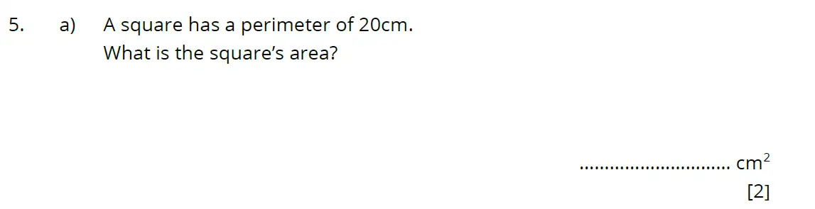 Question 5(a) - Bancrofts School - 11 Plus Maths Sample Paper 1 - 2025