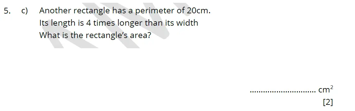 Question 5(c) - Bancrofts School - 11 Plus Maths Sample Paper 1 - 2025