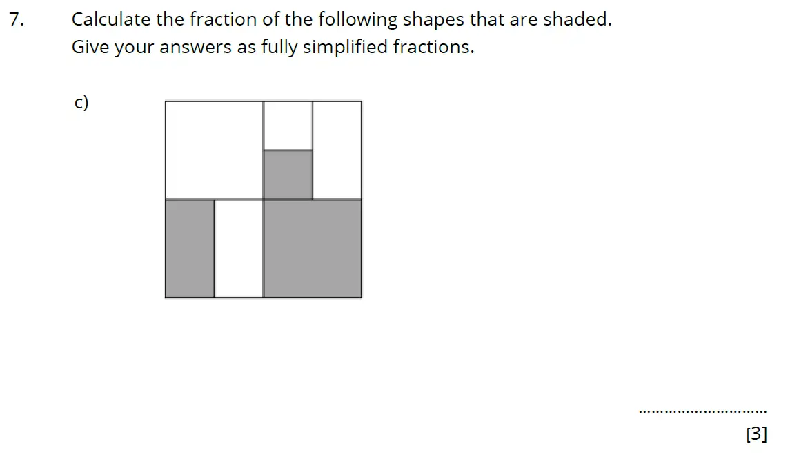 Question 7(c) - Bancrofts School - 11 Plus Maths Sample Paper 1 - 2025