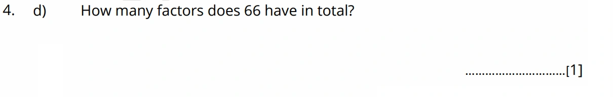 Question 4(d) - Bancrofts School - 11 Plus Maths Sample Paper 1 - 2026