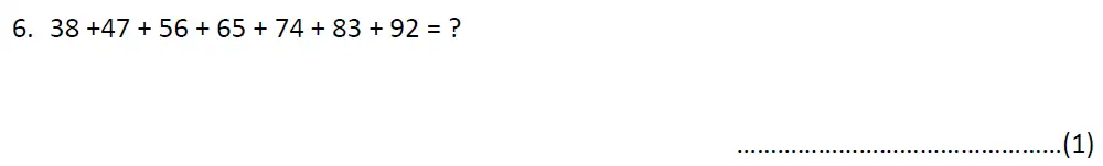 Question 6 - Bancroft's School 11 Plus Maths Sample Entrance Paper 2024