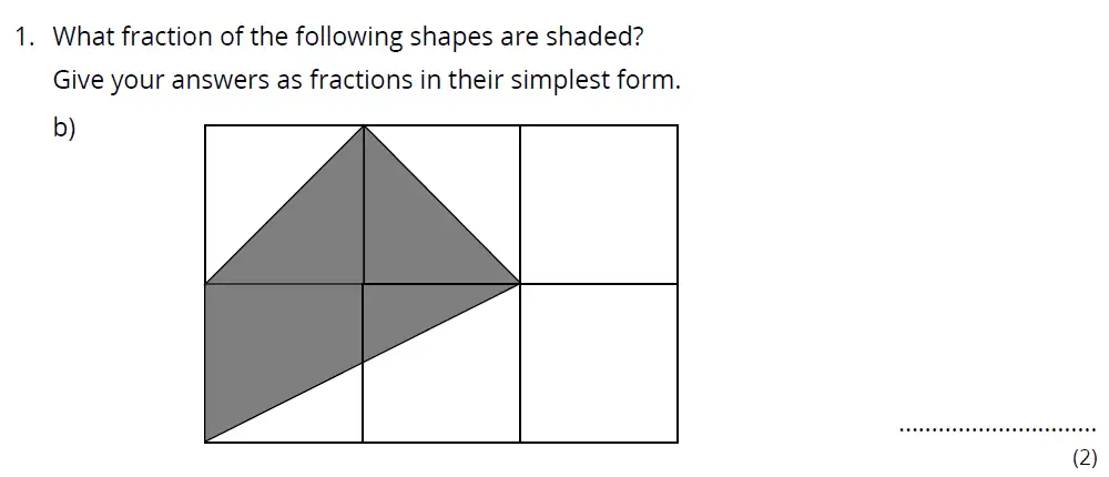 Question 1(b) - Bancroft's School 11 Plus Maths Entrance Paper 2023